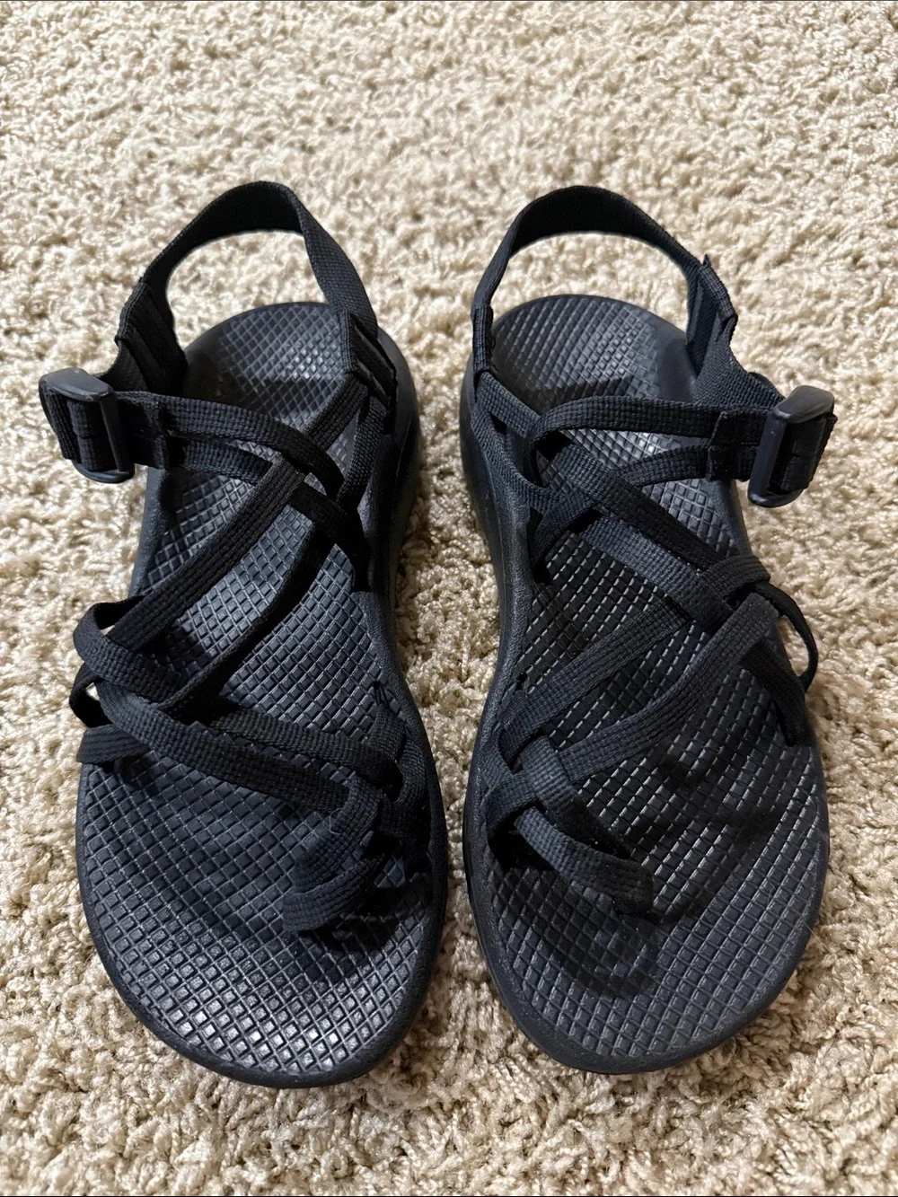 Chaco ZX/2 Dual Strap Classic Sandals Black Size 8